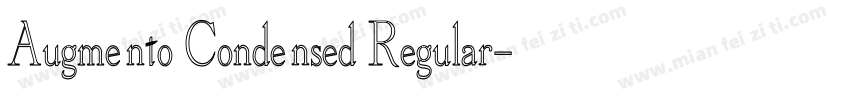 Augmento Condensed Regular字体转换